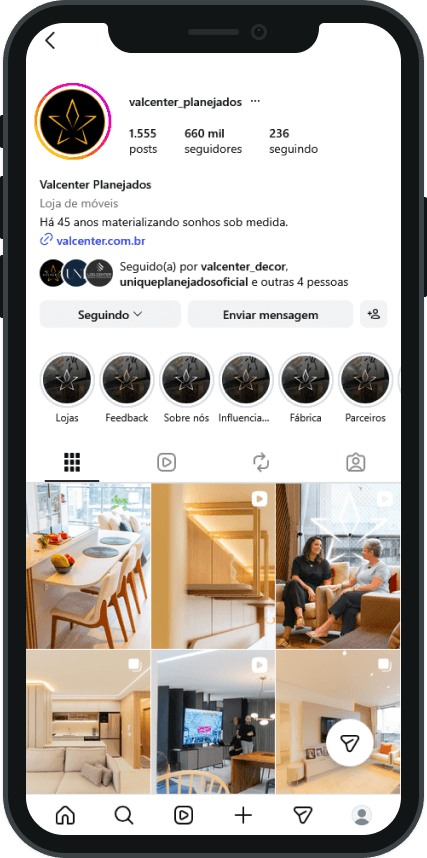 Mockup do Instagram